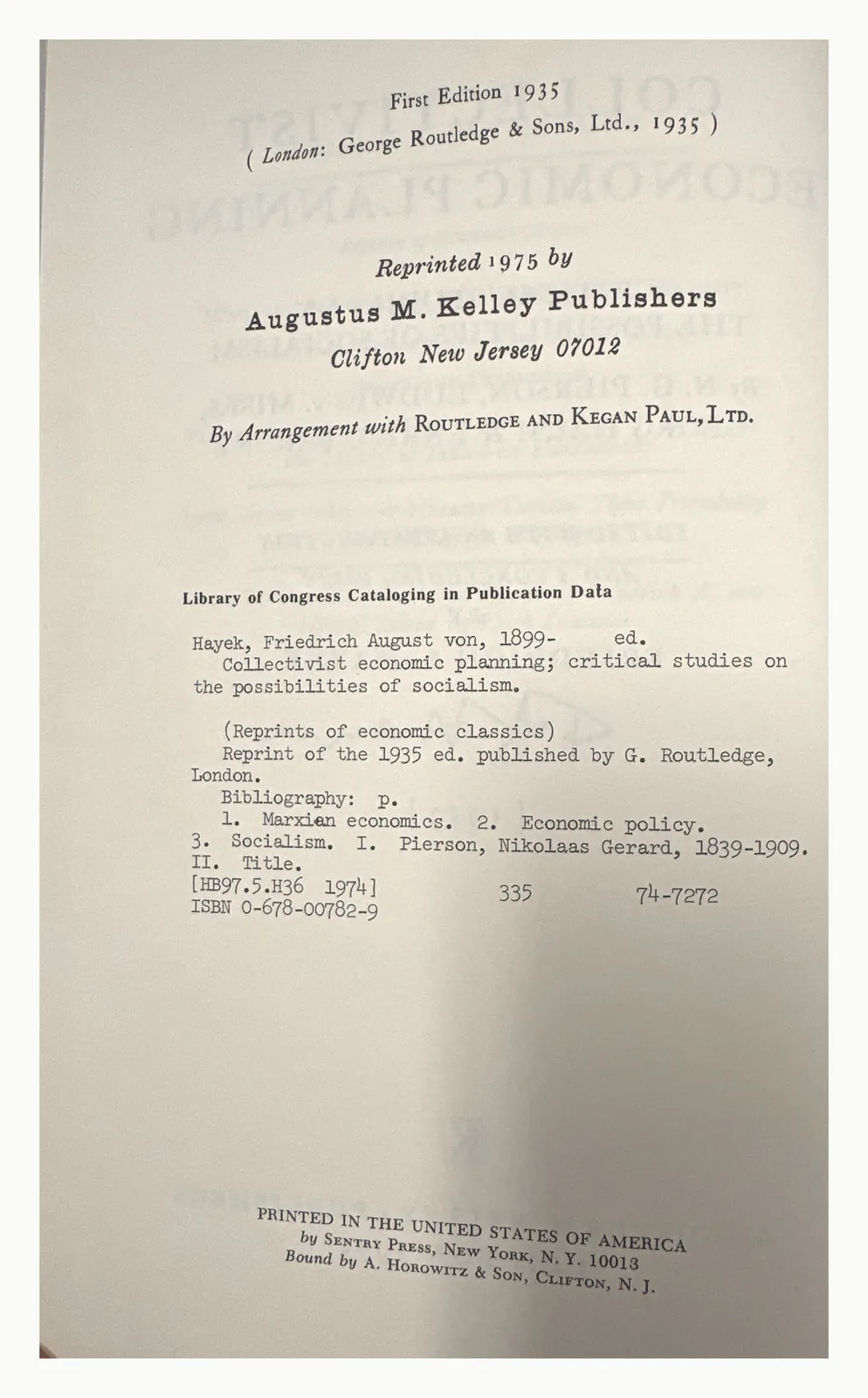Copyright page