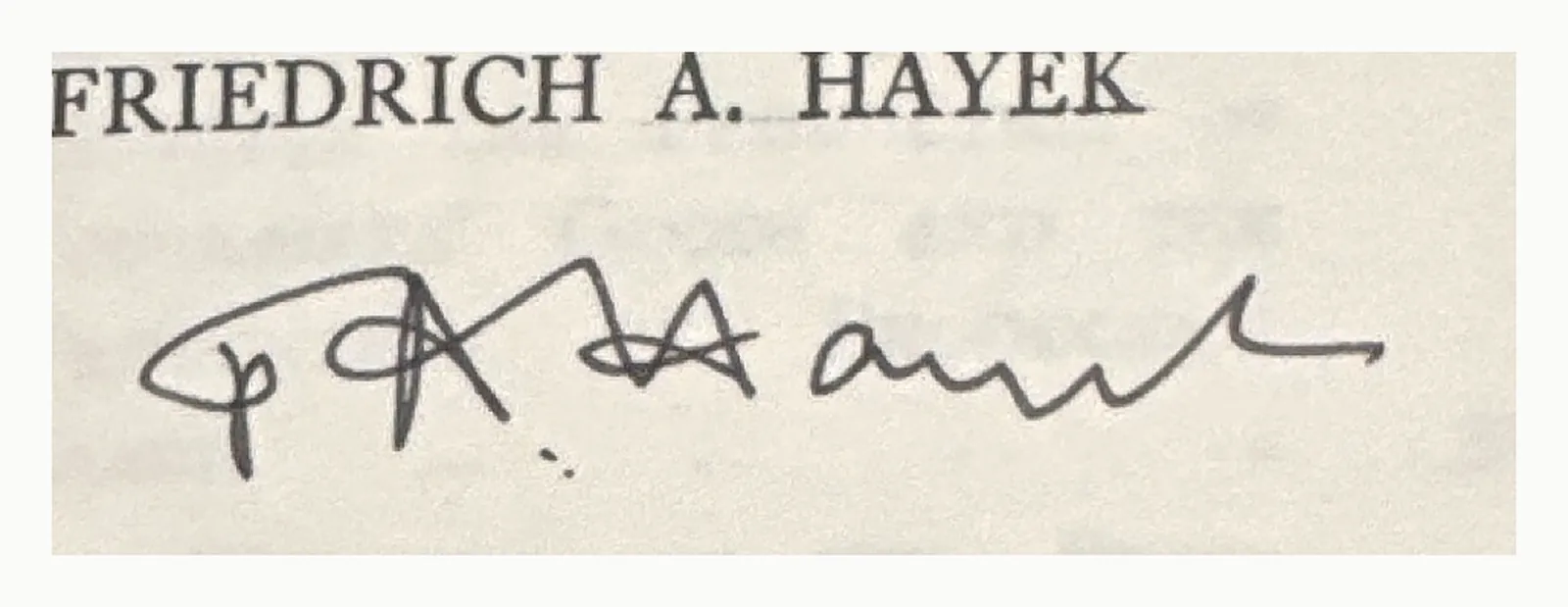 Close-up of the signature