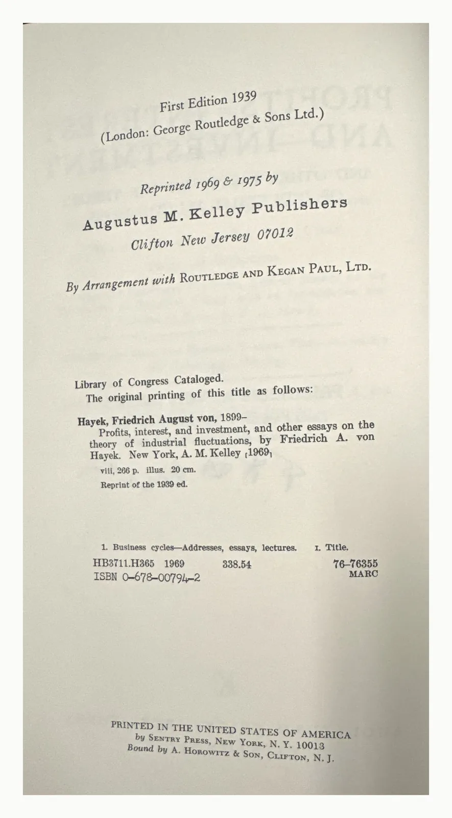 Copyright page