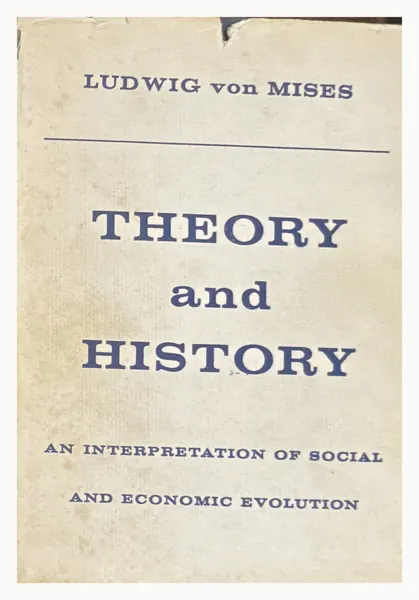 Cream dust jacket of Theory and History