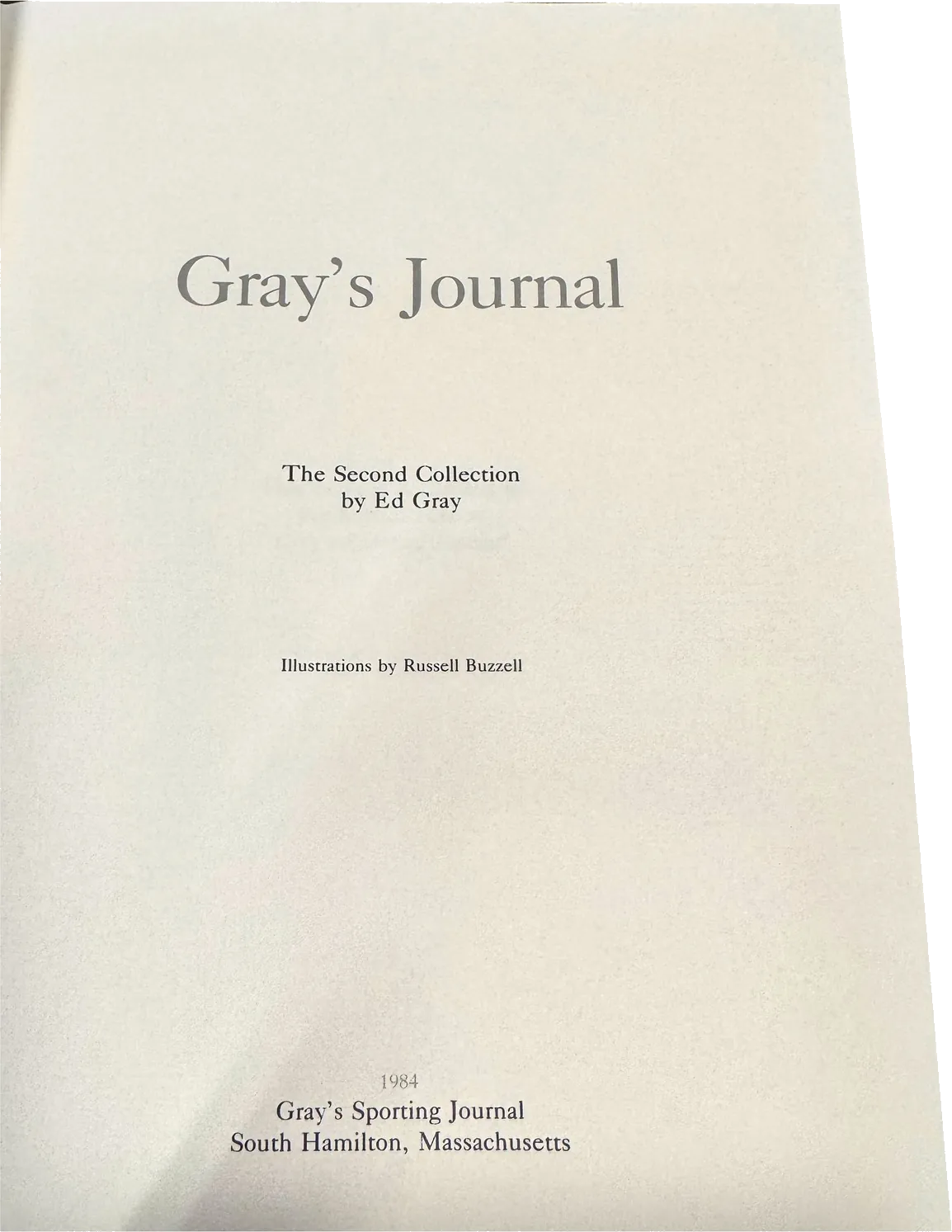 Gray's journal, photo 3 of this copy